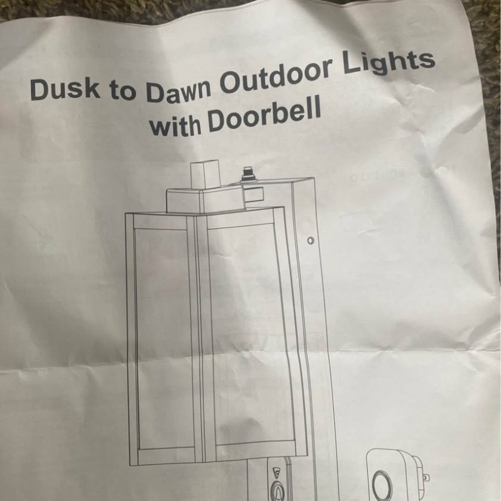 Dusk to Dawn Outdoor Lights with Doorbell